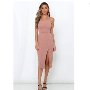 Hello Molly Taking it Back Blush pink dress